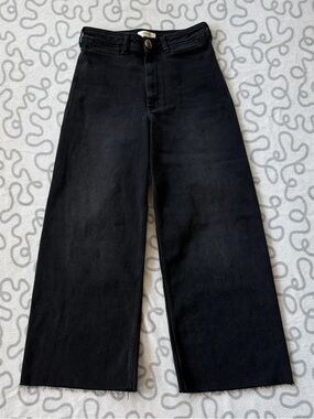 Anthropologie Maeve Black Wide Leg Jean